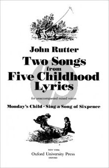 Rutter Two Songs from Five Childhood Lyrics SATB