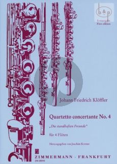 Quartetto Concertante No.4 "Die Standhaften Freunde" (4 Flutes)