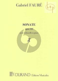 Sonate No.1 Op.109 Violoncello-Piano