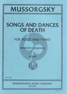 Mussorgsky Songs and Dances of Death Low Voice (Marion Farquhar) (English/Russian)