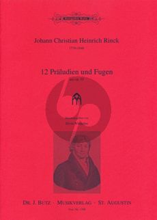 Rinck 12 Praeludien & Fugen aus Op.55 Orgel (Silvia Windelen)