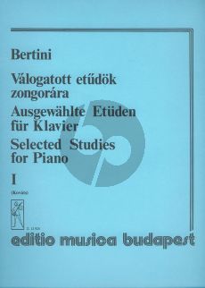 Bertini Selected Studies Vol.1 for Piano (Gábor Kováts)