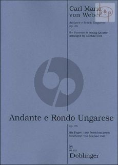 Andante e Rondo Ungarese Op. 35 Bassoon and String Quartet