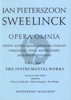Sweelinck Opera Omnia - Instrumental Works Serie 1 Vol. 2