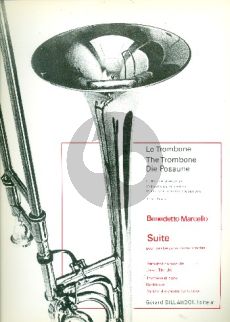 Marcello Suite Trombone-Orchestre Edition Trombone Tenor-Piano Thilde/Douay