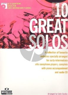 10 Great Solos for Alto Saxophone (with Piano Accomp.) (Bk-Cd)