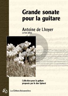 Lhoyer Grande Sonate Op.12 Guitare (ed. Philippe Spinosi)