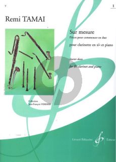 Tamai Sur Mesure (Pièces Pour Commencer en Duo) Vol.1 Clarinette-Piano (easy) (grade1)