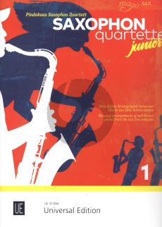 Saxophone Quartets Junior 1 for 4 Saxophones (AATB/AATT) (Score/Parts)