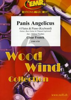 Franck Panis Angelicus for 4 flutes and piano (keyboard)