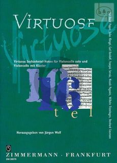 Virtuose Sechzehntel für Violoncello solo und Violoncello mit Klavier