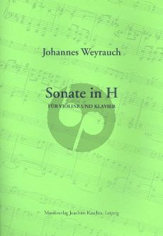 Weyrauch Sonate H-dur Violine und Klavier