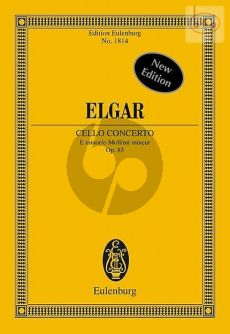 Elgar Concerto e-minor Op.85 Violoncello-Orchestra (Study Score) (edited by Richard Clarke)