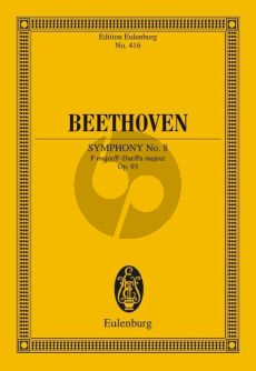 Beethoven Symphony No.8 F-major Op.93 Study Score (edited by Richard Clarke)