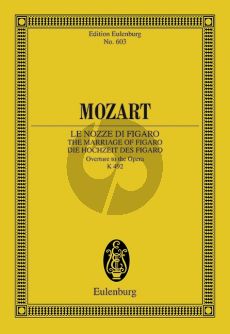 Mozart Le Nozze di Figaro Ouverture KV 492 Study Score