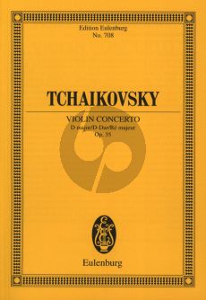 Tchaikovsky Concerto D-major Op.35 Violin and Orchestra (Study Score) (edited by Richard Clarke) (Eulenburg)