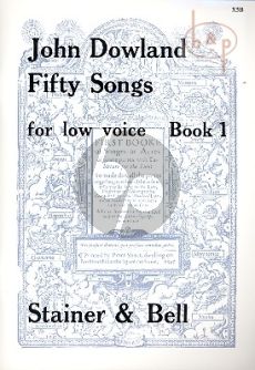 Dowland 50 Songs vol.1 Low Voice (Fellowes-Scott)