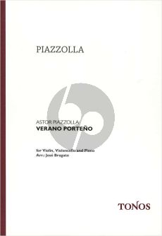 Piazzolla Verano Portena Violin-Violoncello-Piano
