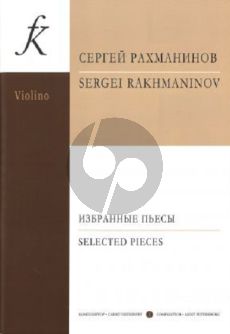 Rachmaninoff Selected Pieces for Violin and Piano