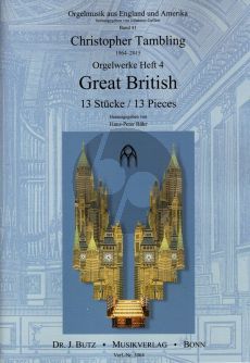 Tambling Great British für Orgel solo (Orgelwerke Band 4) (Hans-Peter Bähr)