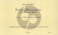 Paubon 20 Etudes melodiques Soprano Recorder