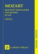 Mozart Quintet E-flat major KV 452 (Winds-Piano) with Quintet KV 617 (Winds-Strings) (Study Score)