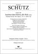 Schutz Jauchzet dem Herren alle Welt SWV 36 (Psalm 100) (SATB/SATB-BC[Organ]) (Organ realization Paul Horn) (Günter Graulich)