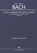 Bach Kantate BWV 84 Ich bin vergnugt mit meinem Glucke (Klavierauszug von Paul Horn) (deutsch/englisch)