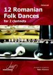 Fieraru 12 Romanian Folk Dances for 2 Clarinets (Advanced Level)