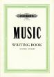 Miscellaneous Music Writing Book 12 Staves 48 pages
