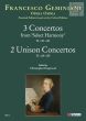 3 Concertos from Select Harmony H.121 - 122 - 123 and 2 Unison Concertos H.124 - 125 (Strings-Bc)