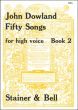 Dowland 50 Songs Vol. 2 High Voice (edited by Edmund Fellowes)