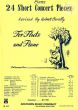 Album 24 Short Concert Pieces for Flute and Piano (Revised by Robert Cavally)