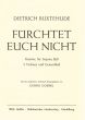 Buxtehude Furchtet euch nicht BuxWv 30 SB- 2 Violinen und Bc (Partitur) (Georg Goebel)