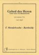 Mendelssohn Gebed des Heren Vater unser im Himmelreich Orgel (Koraal + 4 variaties uit Sonate No. 6)