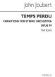 Joubert Temps Perdu Op. 99 String Orchestra Study Score (Variations)
