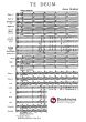 Bruckner Te Deum C dur (1884) SATB Solo, SATB Orchester und Orgel Dirigier Partitur (Herausgegeben von Leopold Nowak)