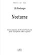 Boulanger Nocturne for Alto Saxophon and Piano (transcr. Florent Moriconi)