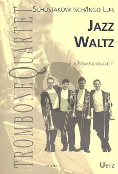 Shostakovich Jazz Waltz 4 Trombones (Score/Parts) (Luis)