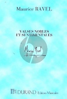 Ravel Valses Nobles et Sentimentales Orchestra Study Score