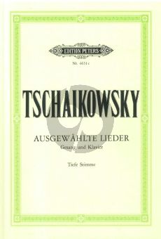 Tschaikovsky 20 Ausgewahlte Lieder (Tief) (Peters) (russ./deutsch)
