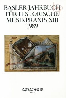 Jahrbuch fur Historische Musikpraxis Vol.13: 1989