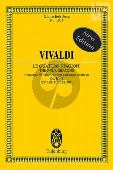 4 Seasons Op.8 (No.1 - 4) (Violin-Str.-Bc) (Study Score)