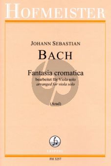 Bach Fantasia Cromatica BWV 903 Viola solo (transcr. Atar Arad)