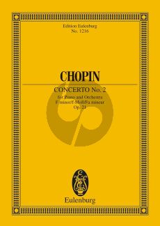 Chopin Concerto No.2 f-minor Op.21 Piano-Orch. Study Score