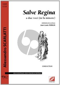 Scarlatti Salve Regina f-minor 2 Voices(SA)-2 Violins-Bc (Score)