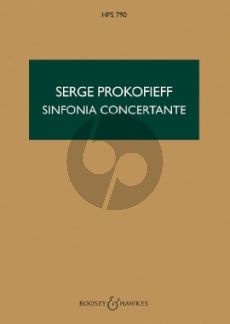 Prokofieff Sinfonia Concertante e-minor Op. 125 Cello and Orchestra (Study Score)