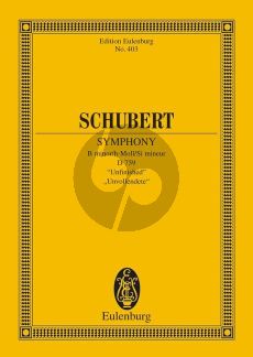 Schubert Symphonie No. 8 "Unvollendete" Studienpartitur