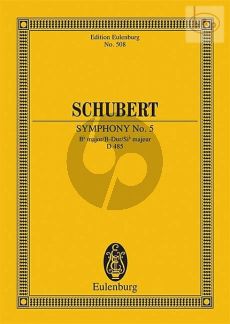 Symphony No.5 B-flat major D.485 (Study Score)