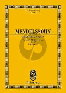 Mendelssohn Symphony No.5 d-minor Op.107 "Reformation" Study Score